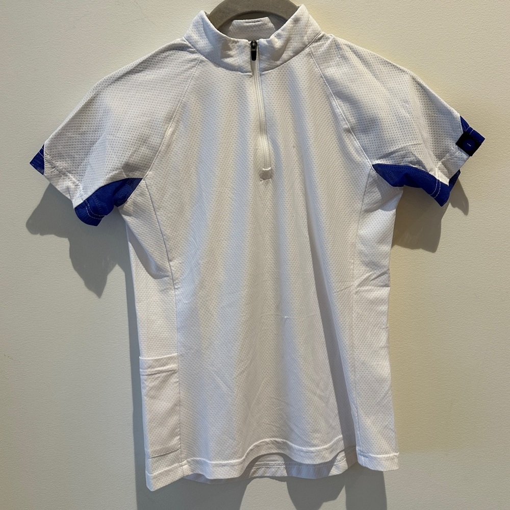 Irideon Short Sleeve Zip Front Ice Fit Shirt size Medium (kids)